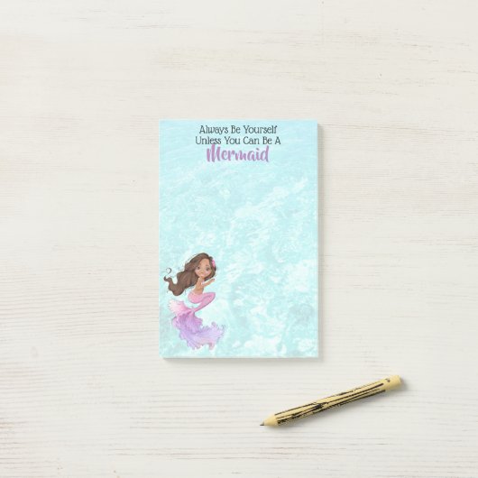 Mermaid Life Post-it® Notes (Op bureau)
