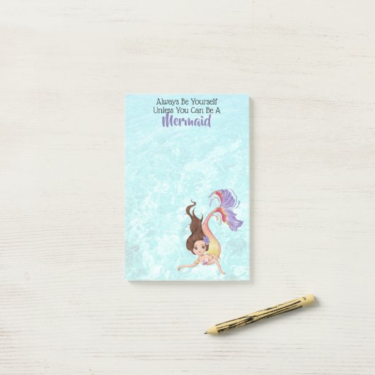Mermaid Life Post-it® Notes (Op bureau)