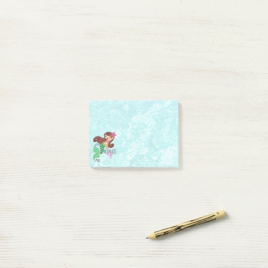 Mermaid Life Post-it® Notes (Op bureau)