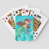 Mermaid Life-speelkaarten Pokerkaarten (Achterkant)