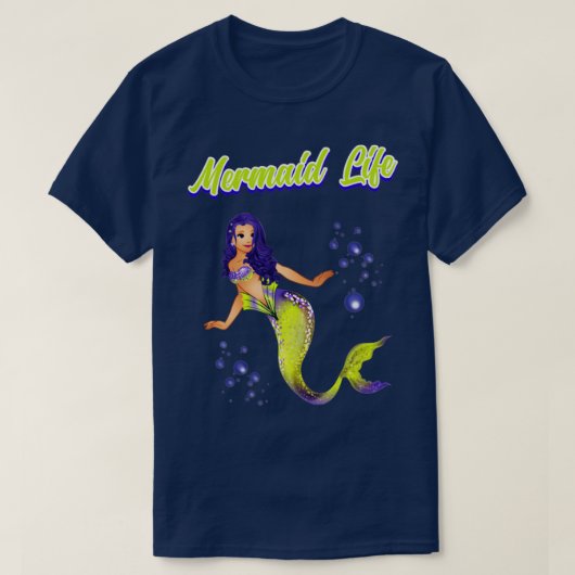 Mermaid Life T-shirt (Design voorkant)