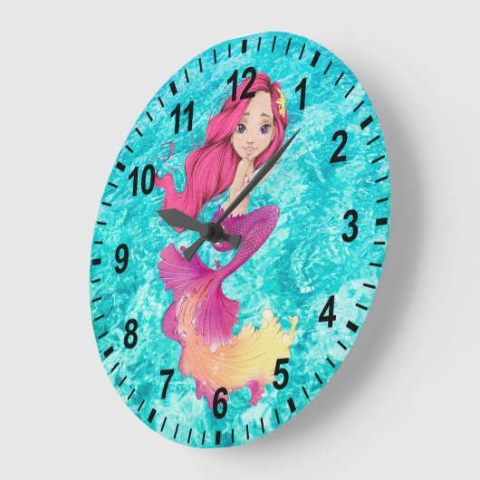 Mermaid Life Wall klok (Hoek)