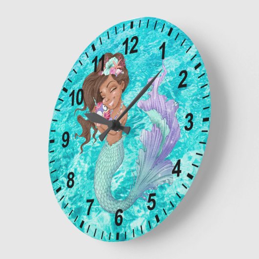 Mermaid Life Wall klok (Hoek)