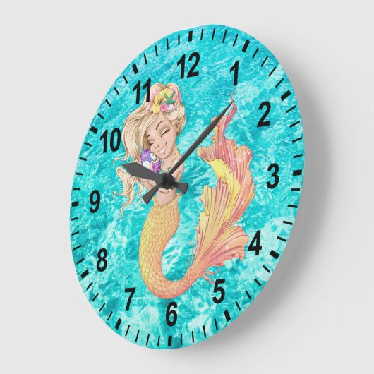 Mermaid Life Wall klok (Hoek)