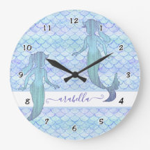  Mermaid Little Girl Name Waterverf Pattern