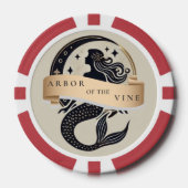 Mermaid Logo Poker Chip (Voorkant)