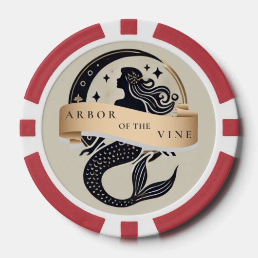Mermaid Logo Poker Chip (Voorkant)