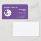 Mermaid Logo Theme Ronde Hoek Visitekaartjes (Voorkant / Achterkant)