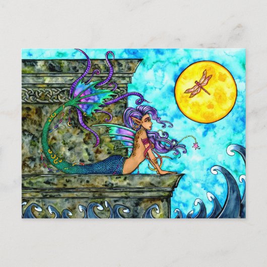 Mermaid Longing Briefkaart (Voorkant)