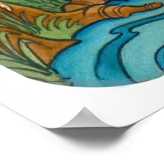 Mermaid Lorelei en Prince Enchanted Poster (Hoek)