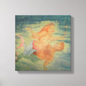 Mermaid Love grotto Canvas Afdruk (Voorkant)