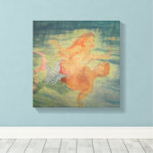 Mermaid Love grotto Canvas Afdruk (Insitu (Houten vloer))
