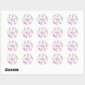 Mermaid Love the Zee Round Ronde Sticker (Vel)