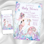 Mermaid Ma Baby Shower-uitvindingen Kaart