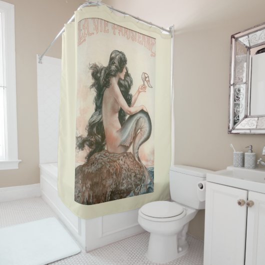  mermaid Magazine Hoesje Shower Curtain Douchegordijn (In situ)
