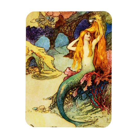 Mermaid Magnet Magneet (Verticaal)