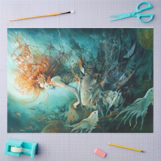 Mermaid Maiden Tissuepapier (Craft)