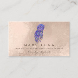 Mermaid Makeup Artist Lashes Ivory Hairdresser Visitekaartje