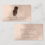 Mermaid Makeup Lashes Hairdresser Ivory Roos Visitekaartje (Voorkant / Achterkant)