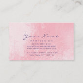 Mermaid Makeup Lashes Hairdresser Pink Paars Visitekaartje (Achterkant)