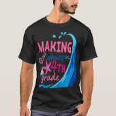 Mermaid Making Waves in 4th Grade Cute Back to Sch T-shirt (Voorkant)