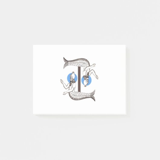 Mermaid male keperor Triton Post-it® Notes (Voorkant)