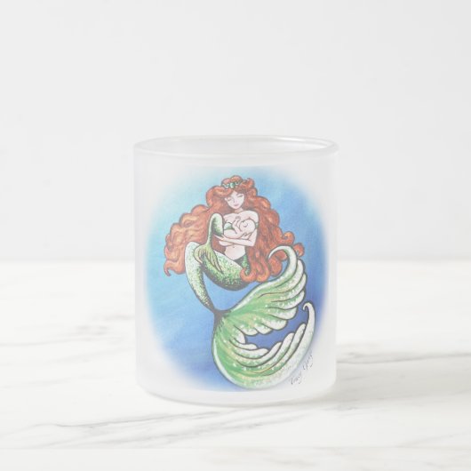 Mermaid Mama Frosted Glass Mok (Center)