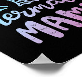 Mermaid Mama Funny Women Mama Family Poster (Hoek)