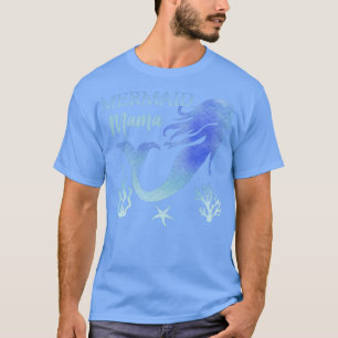 Mermaid Mama Funny Women Mama Mama Family Matching T-shirt
