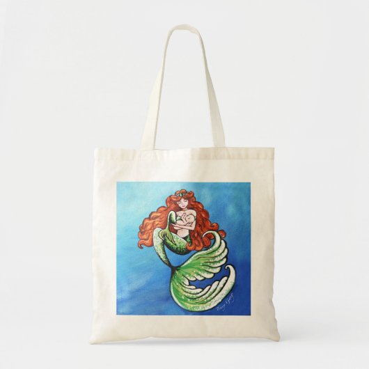Mermaid Mama in Color in Ocean Tas (Voorkant)