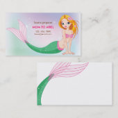 Mermaid mammie Calling Card Contactkaartje (Voorkant / Achterkant)