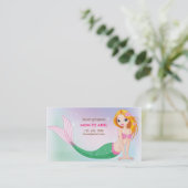 Mermaid mammie Calling Card Contactkaartje (Staand voorkant)