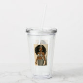 Mermaid Manifestatie Acryl Tumbler Acryl Drinkbeker (Achterkant)