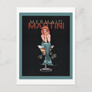 Mermaid Martini Briefkaart