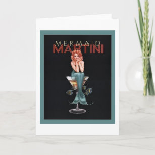 Mermaid Martini Kaart