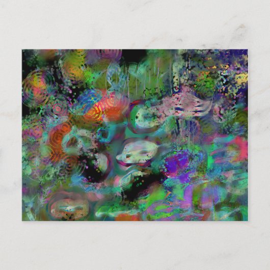 mermaid masquerade briefkaart (Voorkant)