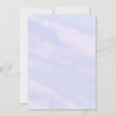 Mermaid Meisje Baby Shower Onder De Zee Kaart (Achterkant)