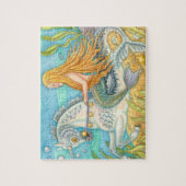 MERMAID & MERHORSE UNICORN, FANTASY PUZZEL Jigsaw (Verticaal)