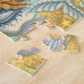 MERMAID & MERHORSE UNICORN, FANTASY PUZZEL Jigsaw Legpuzzel (Zijkant)