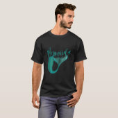 Mermaid Mermaid Black Gray T-shirt (Voorkant volledig)