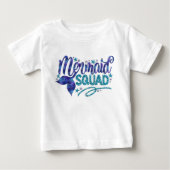 Mermaid - "Mermaid Squad" - Blauwgroen Faux Glitte (Voorkant)