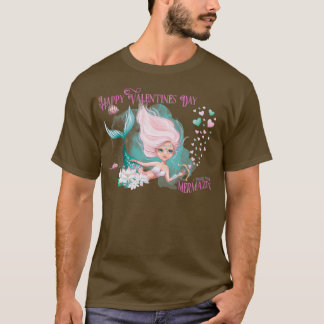 Mermaid Mermaid Valentijn Happy Valentines Day I t T-shirt