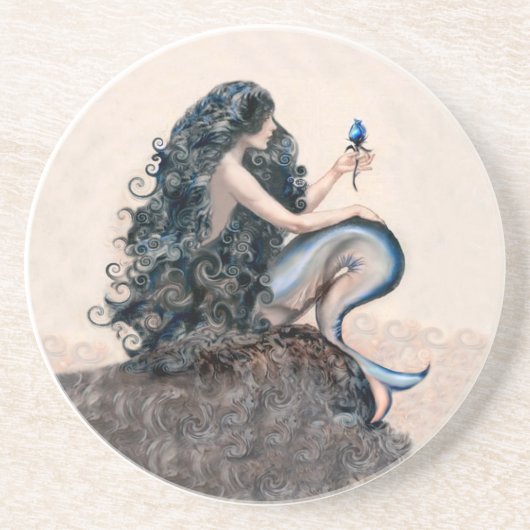 Mermaid Mermaids Fantasy Myth Onderzetter (Voorkant)