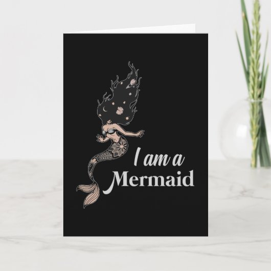 Mermaid Mermaids Zee Girl Birthday Funny Gift Idea Kaart (Voorkant)