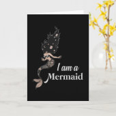 Mermaid Mermaids Zee Girl Birthday Funny Gift Idea Kaart (Gele Bloem)
