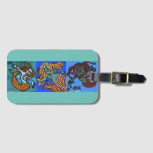 Mermaid & Mermen Bagagelabel