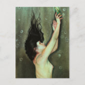 Mermaid message in a fles Briefkaart (Voorkant)