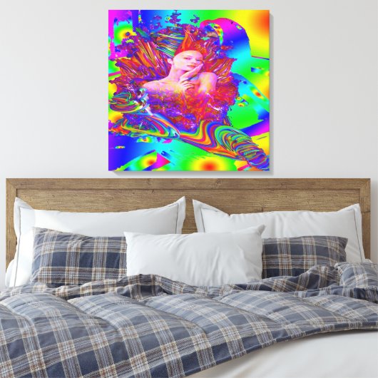 Mermaid metamorphosis canvas afdruk (Insitu (Slaapkamer))