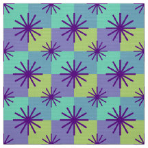 MERMAID - Mid Century Mod op Retro Checkerboard