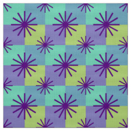 MERMAID - Mid Century Mod op Retro Checkerboard Stof